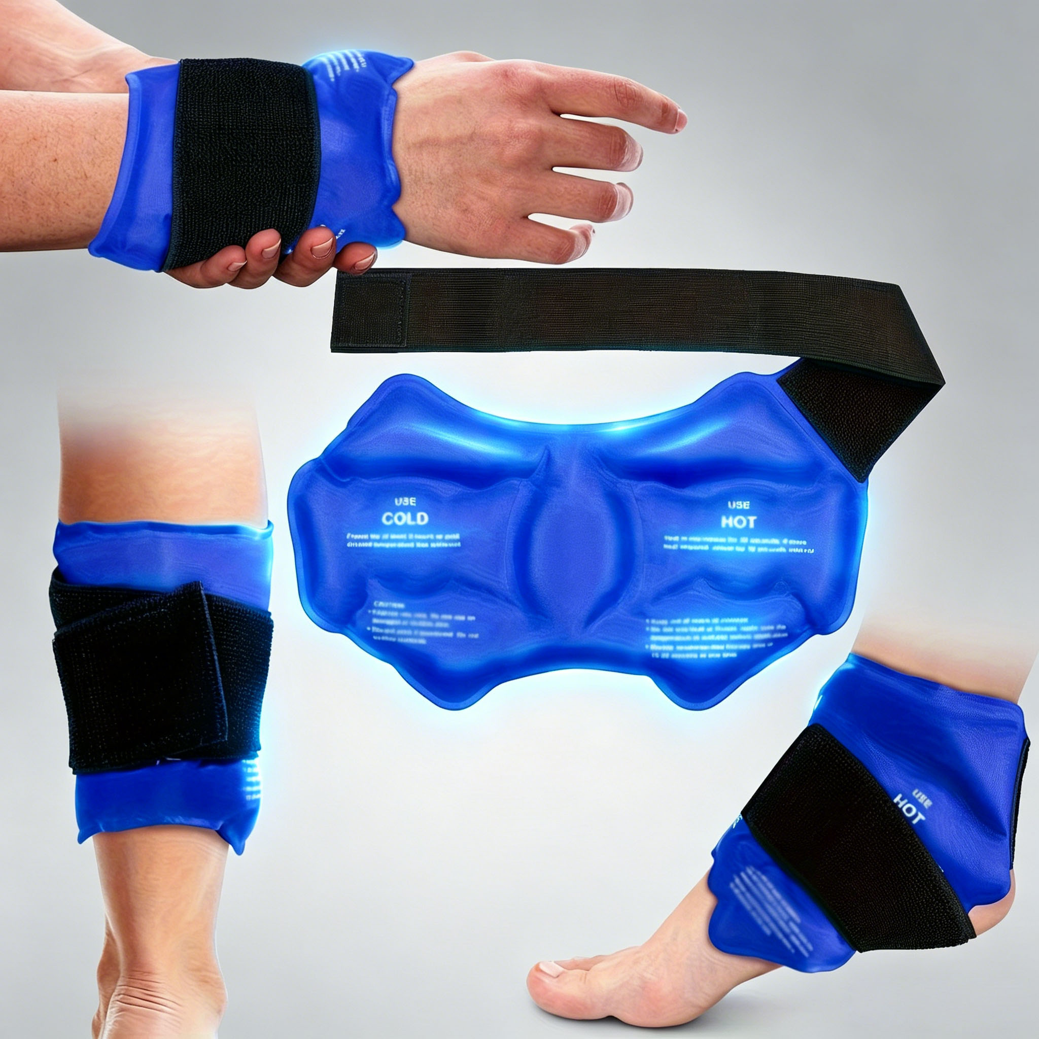 Health Wellness Activities - Reusable Dual-Side Nylon Ankle Ice Pack