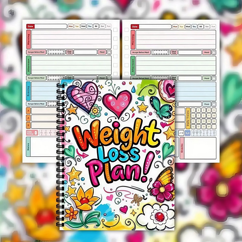 Fitness Journal Planner - 12 Weeks Weight Loss Plan Book