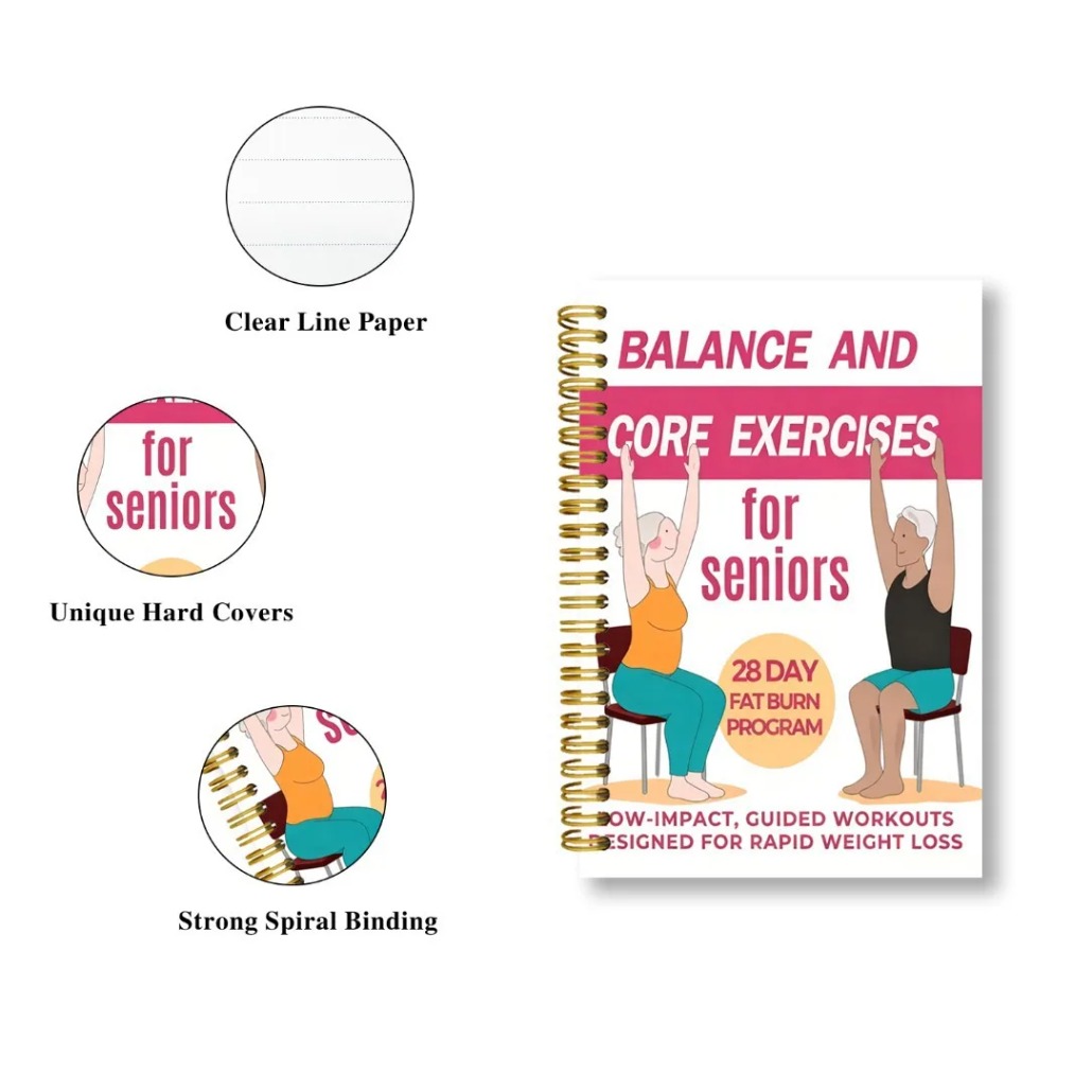 Chair Yoga Exercise Notebook F - огляд і ціна Fitness Journal Planner