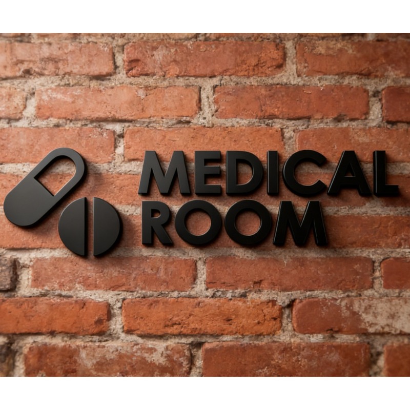 Medical Room Sign - Acrylic 3D - огляд і ціна Health Wellness Clinic