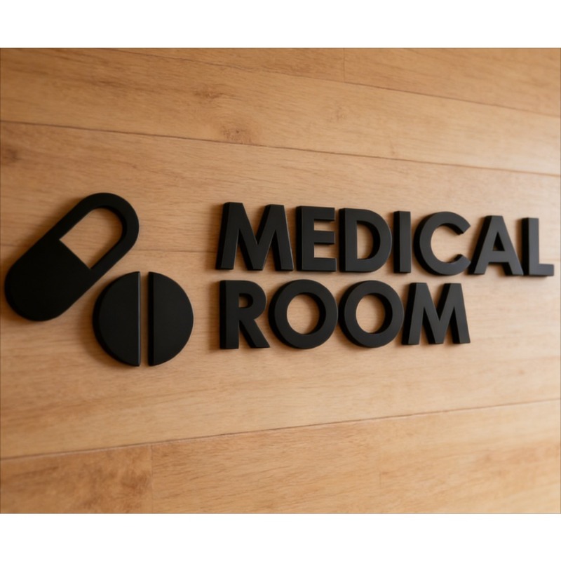 Medical Room Sign - Acrylic 3D - огляд і ціна Health Wellness Clinic