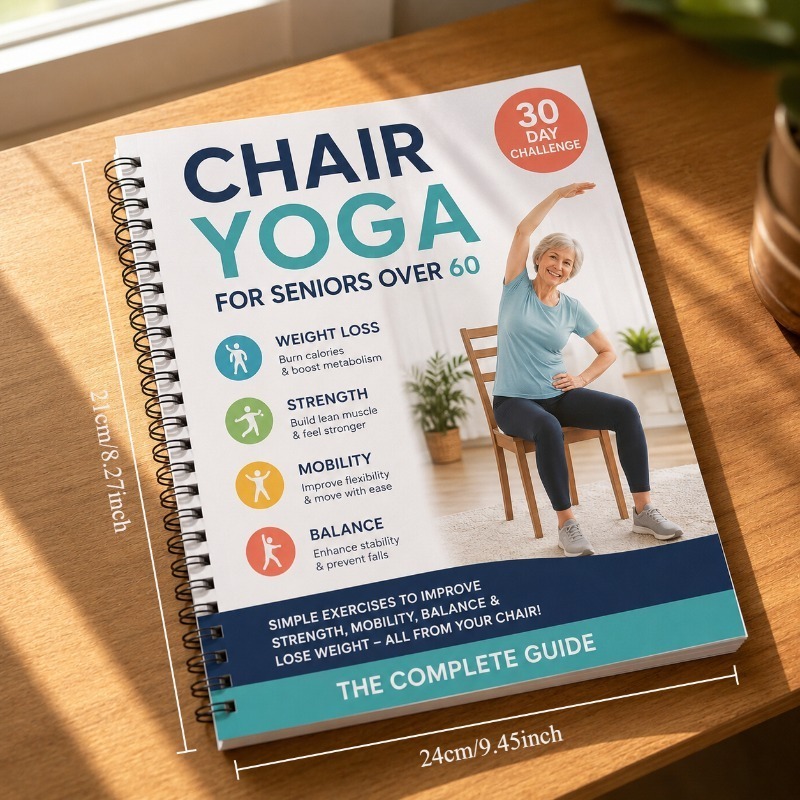 30 Day Chair Yoga Training Gui - огляд і ціна Fitness Journal Planner