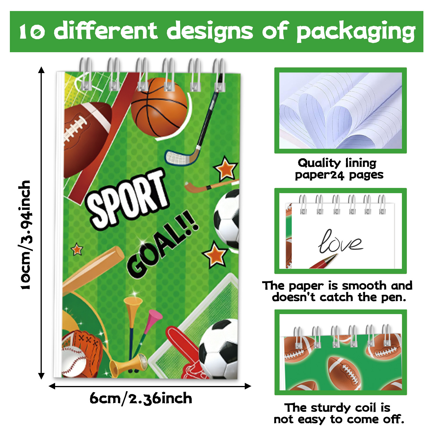 Multi Sports Ball Mini Spiral  - огляд і ціна Fitness Journal Planner