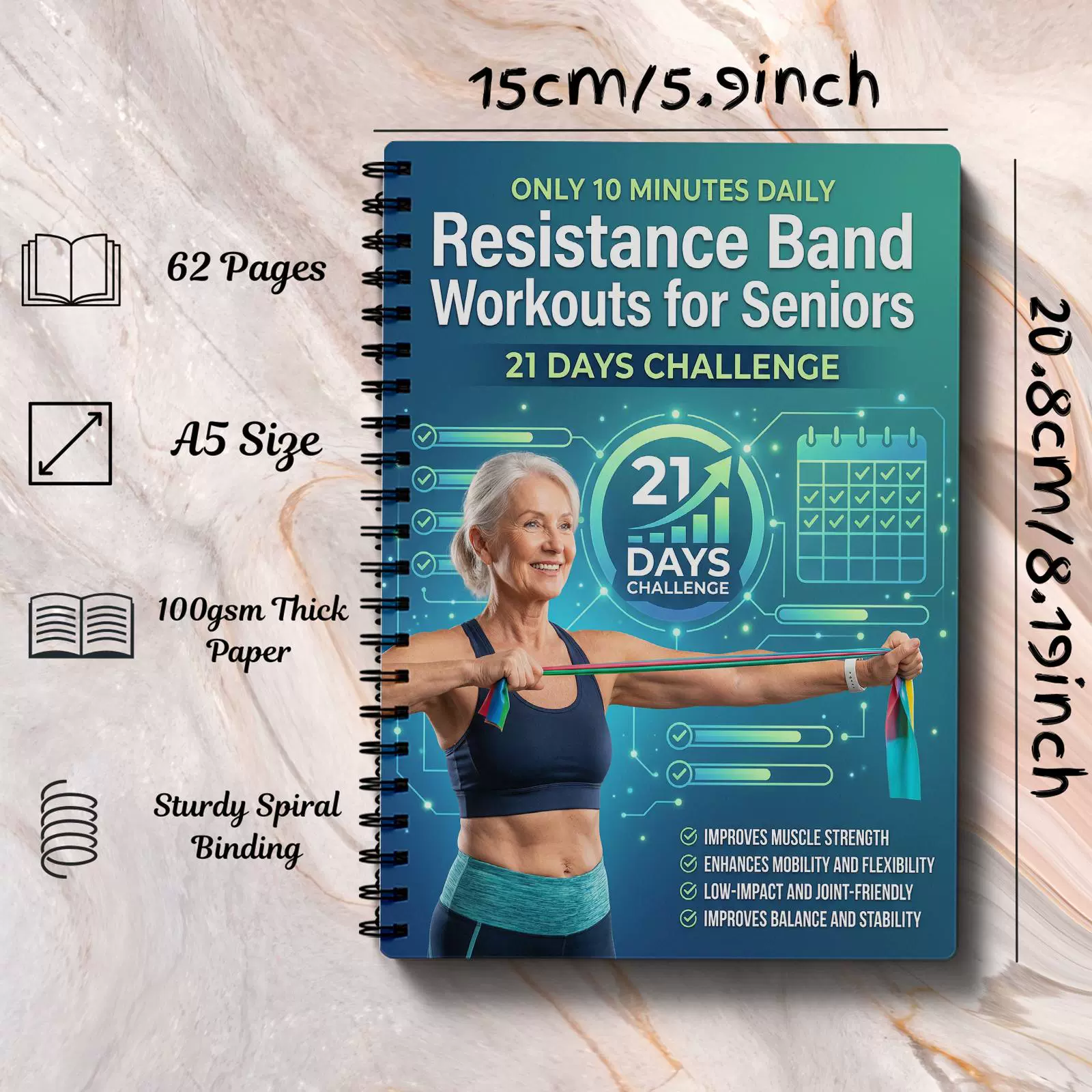 Resistance Band Workouts for S - огляд і ціна Fitness Journal Planner