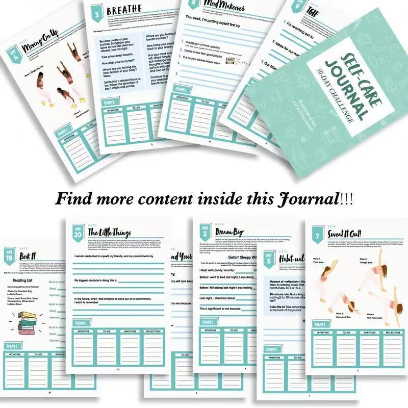 30-Day Self-Care Challenge Jou - огляд і ціна Fitness Journal Planner